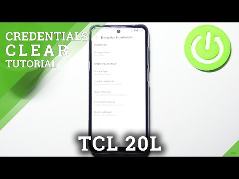 How to Clear Credentials on TCL 20L – Remove All Certificates