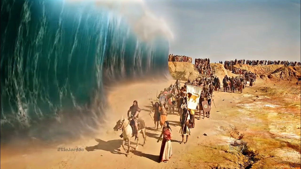 Josué - Israel atravessa o Rio Jordão em terra seca