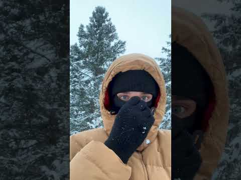 Clearing snow in -40° weather
