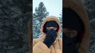 Clearing snow in -40° weather