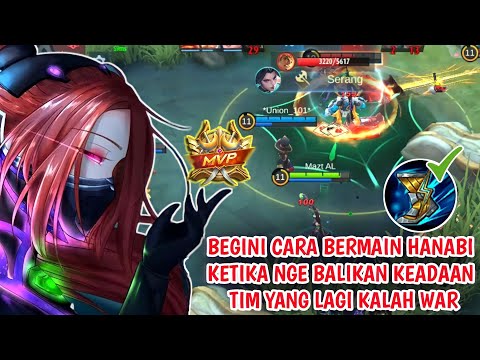 EARLY GAME DIBANTAI! BEGINI CARA BERMAIN HANABI BIKIN EPIC COMEBACK TIM - TOP GLOBAL HANABI - MLBB