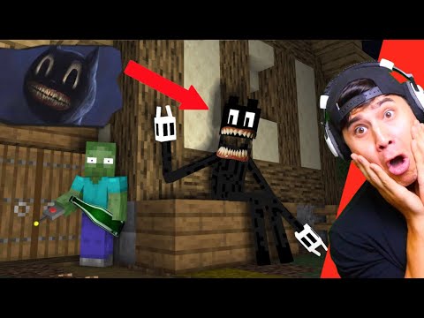 Monster School: CARTOON CAT CHALLENGE HORROR MINECRAFT ANIMATION