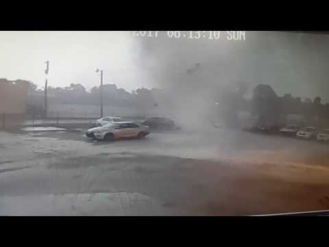 Tornado Forming In Parking Lot In Lafayette