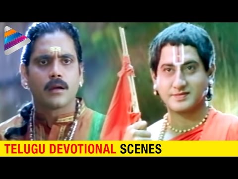 Telugu Devotional Scenes | Lord Venkateshwara challenges Annamayya | Annamayya Telugu Movie