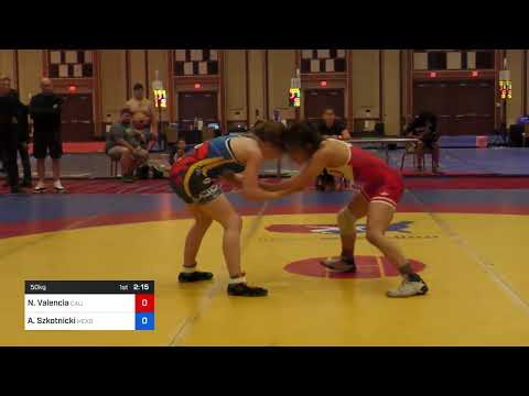 50 Kg Rr Rnd 2 - Nyla Valencia, California Vs Alexandra Szkotnicki, HeadHunters Wrestling Club C16
