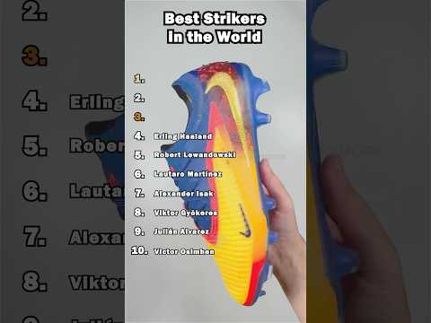 Top 10 🏆 Best Strikers in the World 🌍 #footballboots #soccercleats #cleats #nike #adidas