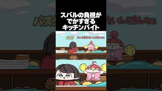 【手描き】スバルの負担がでかすぎるみこスバのキッチンバイト【さくらみこ/大空スバル/みこスバ/ホロライブ切り抜き】