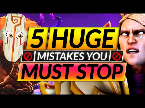 5 BRUTAL Mistakes that EVERYONE Makes Below 6K MMR - PRO Tips - Dota 2 Guide