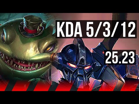 TAHM KENCH vs AATROX (TOP) | 1200+ games, 5/3/12 | NA Master | 25.23