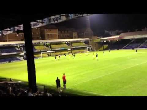 Gavin tomlin penalty v afc Wimbledon.