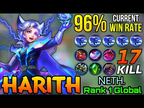 96% Current Win Rate Harith Unstoppable 17 Kills!! - Top 1 Global Harith by NETH. - MLBB