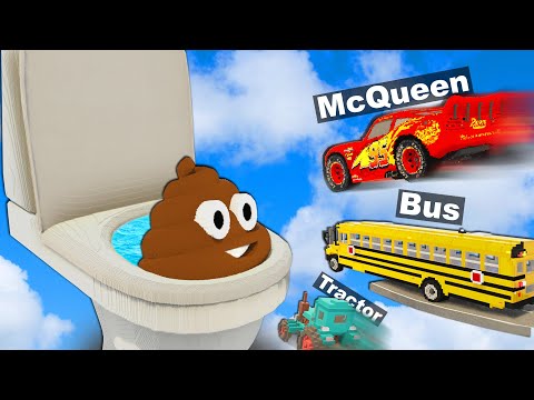 Testing Cars vs MASSIVE Toilet & Poo in Teardown