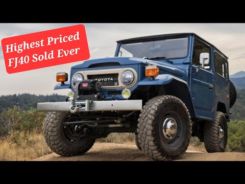 Land Cruiser PODCAST: Pilot episode Highest LC sale ever