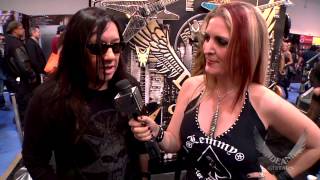 Video thumbnail for Dean Guitars Artist Eric Peterson of Testament with his OLD SKULL V at 2013 NAMM. by Dean Guitars