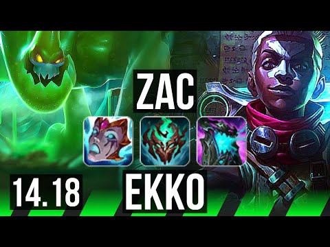 ZAC vs EKKO (JGL) | Rank 1 Zac, Rank 6, 5/3/17 | NA Challenger | 14.18