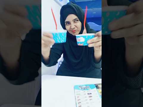 Enjoying Ice-cream Vanilla & Chocolate At Sweet Cream #short