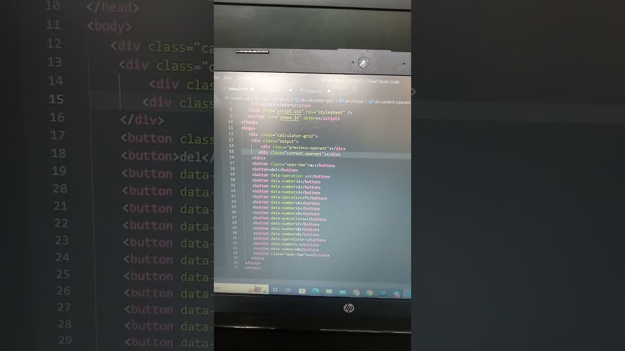 simple calculator html,css, JavaScript source code