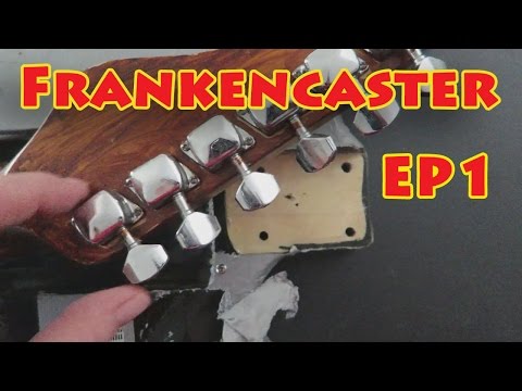 Building a Frankencaster - EP 1: Removing Duct Tape From an Electric Guitar Body