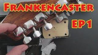 Building a Frankencaster - EP 1: Removing Duct Tape From an Electric Guitar Body