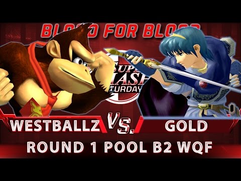 SSS: B4B - G2 | Westballz (DK) vs. Gold (Marth) - SSBM R1 Pool B2 Winners Quarters - Smash Melee