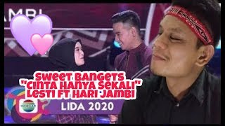 Download lagu Tersweet Lesti DA ft Hari-Jambi 'Cinta Hanya Sekali' LIDA 2020 | Reaction mp3
