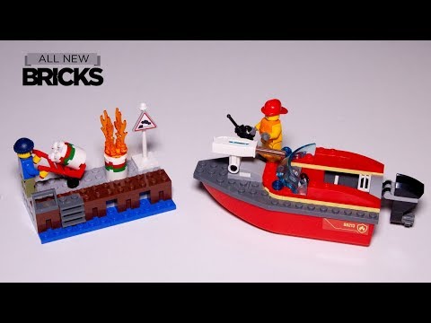 Vidéo LEGO City 60213 : L’incendie sur le quai