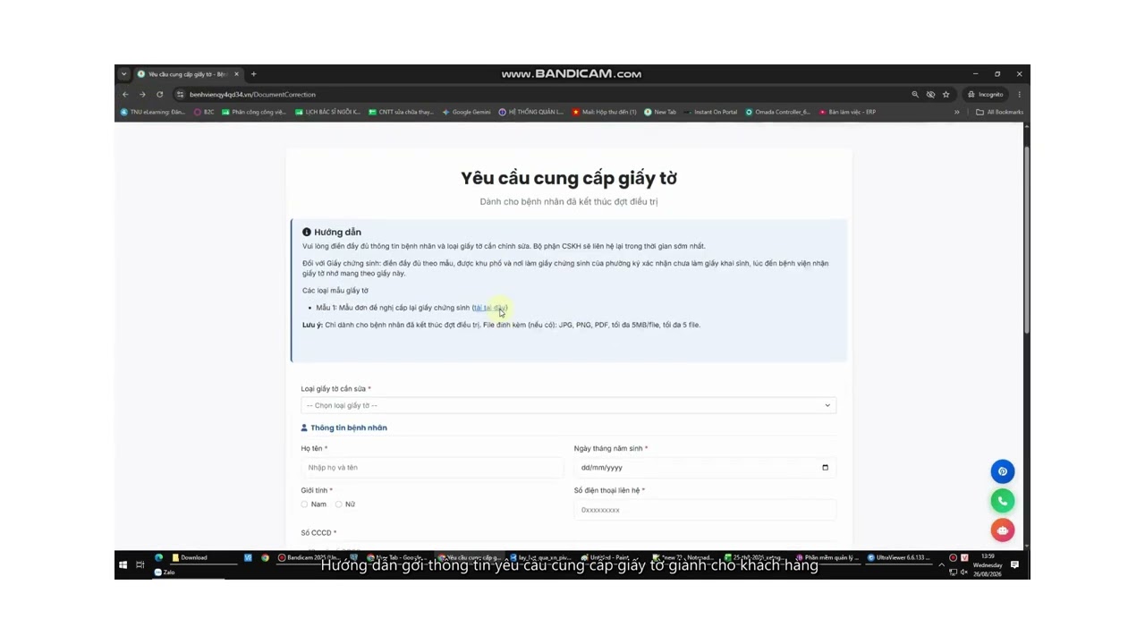 Hướng dẫn bệnh nhân đăng ký làm thủ tục Online tại Bệnh viện Quân y 4