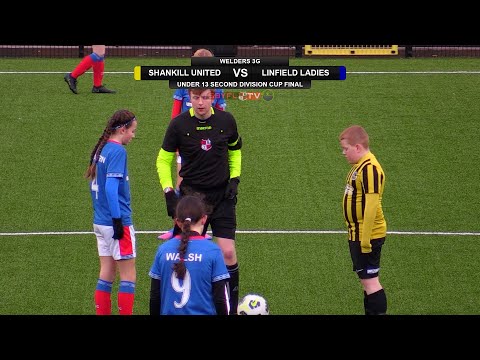 Shankill United v Linfield Ladies - Under 13 Second Division Cup Final - February 2022