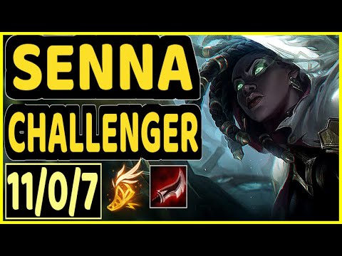 ESA (SENNA) - 11/0/7 KDA BOTTOM ADC CHALLENGER GAMEPLAY - BR