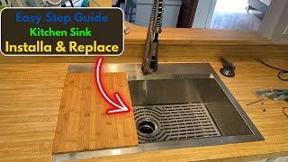 Kohler Pro Inspired Kitchen Sink Installation & Replacement | Step by Step DIY Guide |