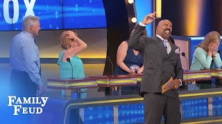 Larry goes to the PROMISED LAND!! | Family Feud