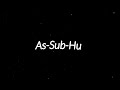 As Subhu Bada Min Tal Ati Hi Black Screen Status Arabic Naat Status Jumma Mubarak Status Lyrics Naat