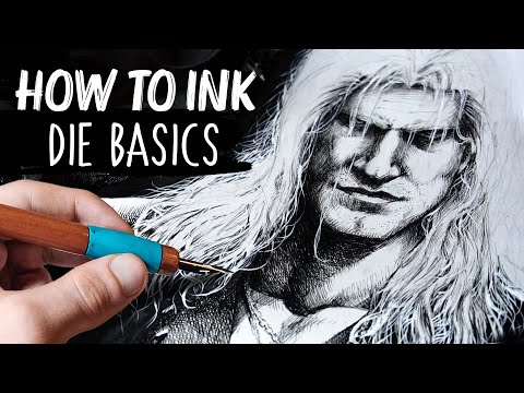 INKING TUTORIAL | Die Basics | Drawinglikeasir