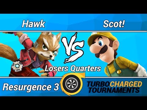 Resurgence 3 Wii U Singles (Losers Quarters) - Hawk (Fox) vs. Scot! (Luigi)