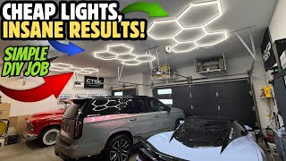 I Liked These CHEAP Hexagon LED Garage Lights So Much... I Bought More!