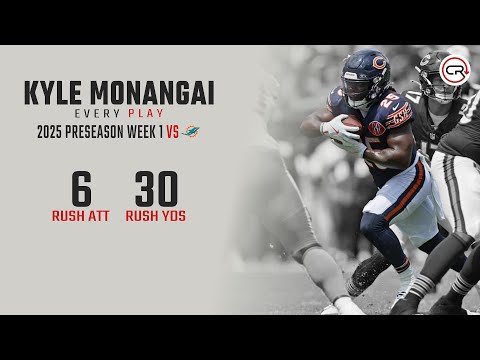 Kyle Monangai Preseason Week 1 Highlights | Every Run vs Dolphins