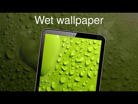 Wet wallpaper 4K Video
