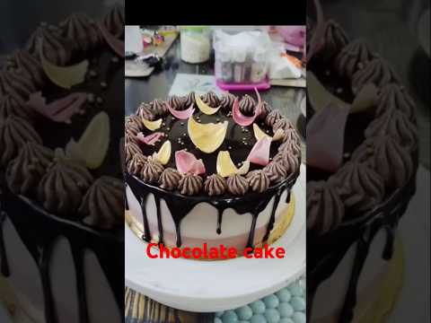 Chocolate cake #chocolate cake decorative idea #homemade #cake #