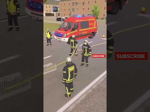 Fire Truck - fire fighter simulator gameplay - emergency call 112 - notruf 112
