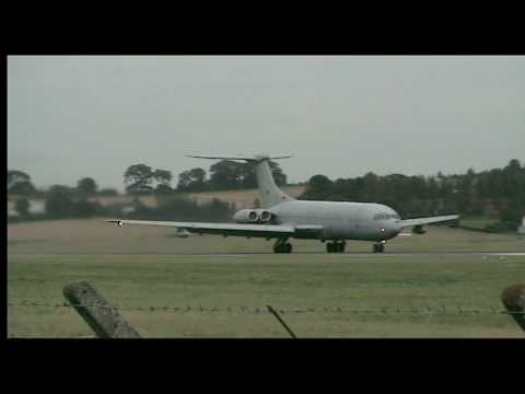 royal air force VC 10 C1K takeoff from edinburgh international airport