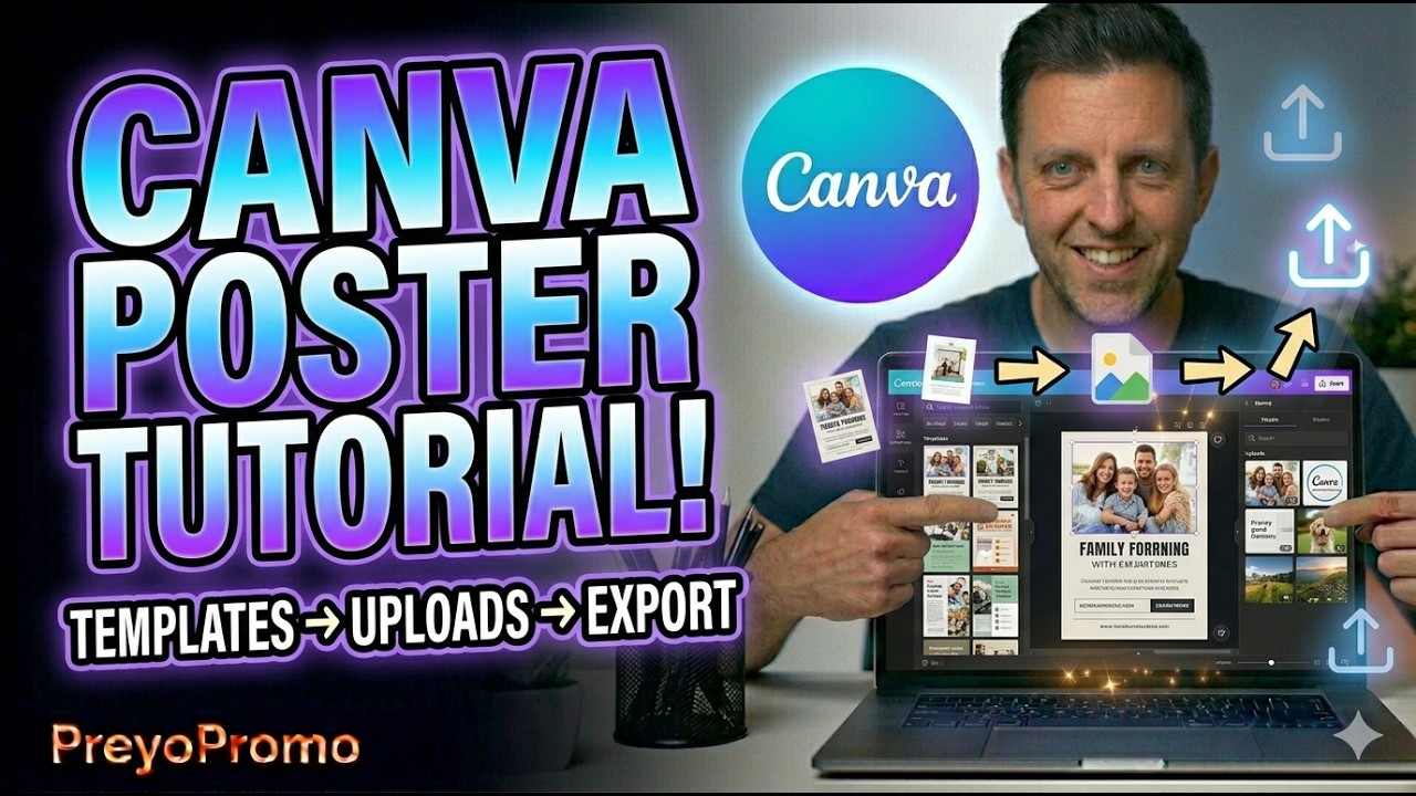 Canva Poster Presentation Tutorial: Templates, Uploads & Exporting