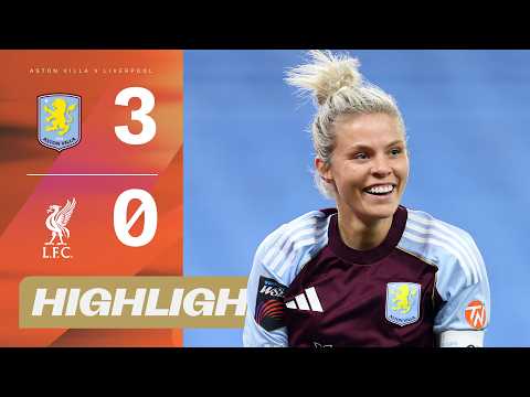 Rachel Daly Strikes Early! ⚡ | Aston Villa v Liverpool Highlights | Barclays WSL 25/26