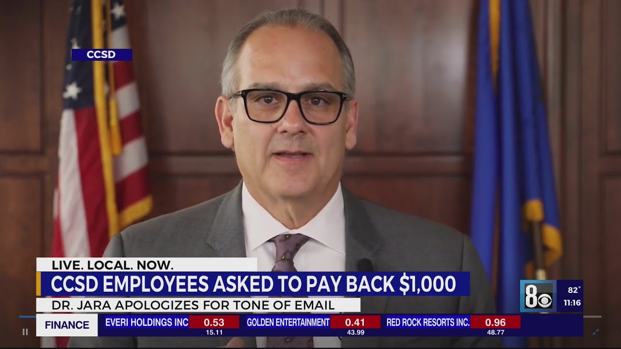 CCSD superintendent apologizes for 'tone of letter' highlighting payroll mistake