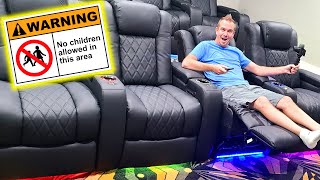 Theater Room Tour! No Kids Allowed!!!