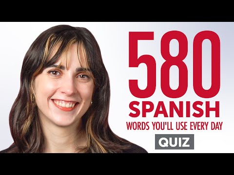 Quiz | 580 Spanish Words You'll Use Every Day - Basic Vocabulary #98