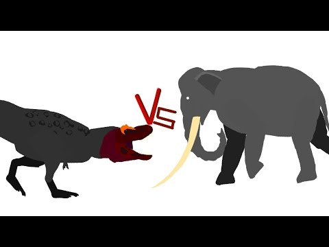 DCBA: Palaeoloxodon VS Tyrannosaurus *old*