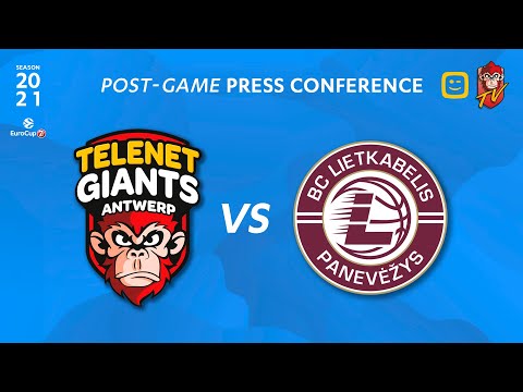 POST-GAME PRESS CONFERENCE | Telenet Giants Antwerp vs BC Lietkabelis (LT)