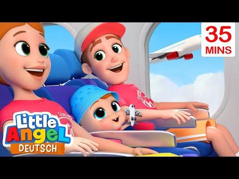 Im Flugzeug | Ab in die Sommerferien! | Little Angel Deutsch - Kinderlieder