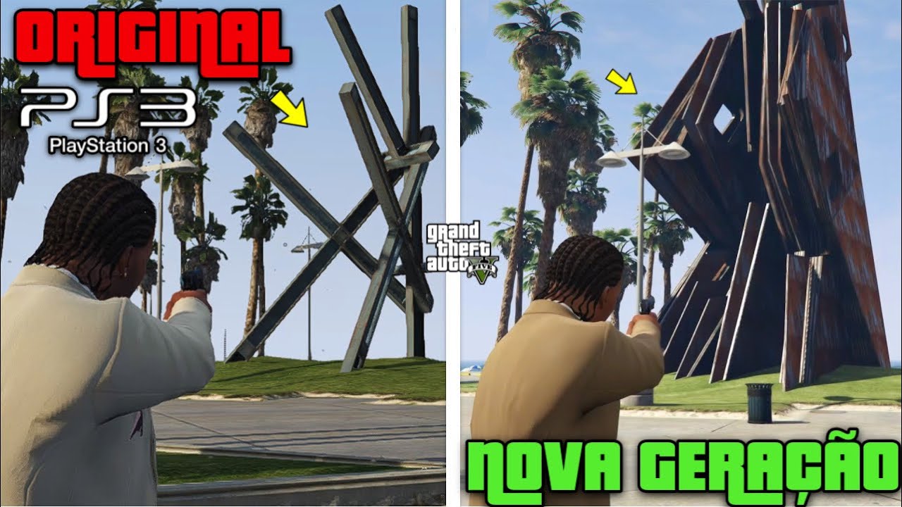 O GTA 5 DE PS3 POSSUI SEGREDOS que você NUNCA VERÁ - VERSÃO 1.00 X NOVAS GERAÇÕES