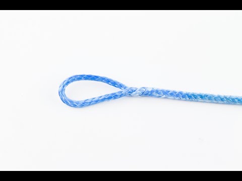 7.2.1 Lock Spleiß in Dyneema Einfachgeflechte   (Zwei lose Enden)